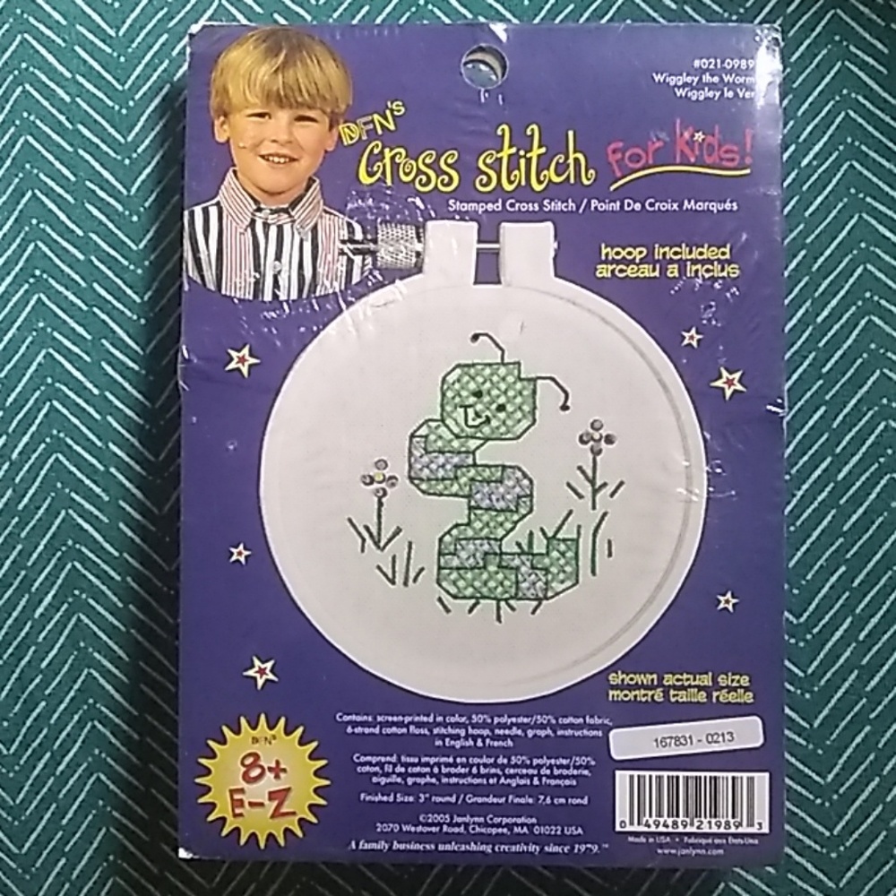 A fun cross stitch activity for kids